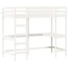 VidaXL - Hoogslaper Met Bureau - Wit - Massief Grenenhout - 90x190 Cm 2 VidaXL - Hoogslaper Met Bureau - Wit - Massief Grenenhout - 90x190 Cm -Bedden Bij Leen Bakker 1000156281