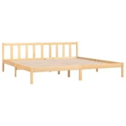 VidaXL - Tweepersoonbed - Naturel - Massief Grenenhout - 180x200 Cm