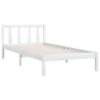 VidaXL - Bed Frame Met Hoofdeinde - Wit - Massief Grenenhout - 90x200 Cm 1 VidaXL - Bed Frame Met Hoofdeinde - Wit - Massief Grenenhout - 90x200 Cm -Bedden Bij Leen Bakker 1000162944