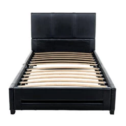 Merkloos HOME DELUXE LED Bed ASTEROID Zwart 90 X 200 Cm