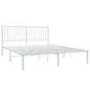 VidaXL - Metalen Tweepersoonsbed Met Hoofdbord & Lattenbodem - Wit - 160x200 Cm -Bedden Bij Leen Bakker 1000170453