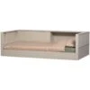 WOOOD Carter Bedbank - Grenenhout - Dust/Beige - 90x200 -Bedden Bij Leen Bakker 1000172253