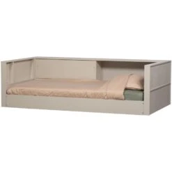 WOOOD Carter Bedbank - Grenenhout - Dust/Beige - 90x200