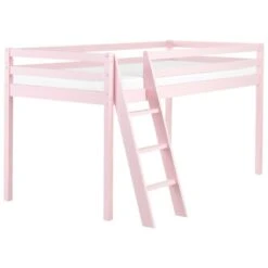 ASCOUX - Kinderbed - Roze - 90 X 200 Cm - Dennenhout