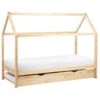 CRILLON - Onderschuifbed - Lichtbruin - 90 X 200 - Hout 2 CRILLON - Onderschuifbed - Lichtbruin - 90 X 200 - Hout -Bedden Bij Leen Bakker 1000174183