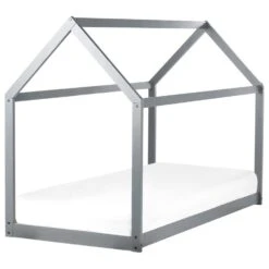 TOSSE - Kinderbed - Grijs - 90 X 200 Cm - Hout