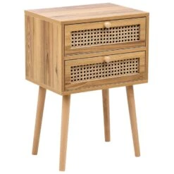 BUTTE - Nachtkastje - Lichtbruin - MDF