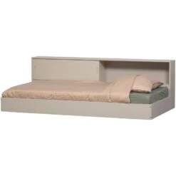 WOOOD Carter Bed - Grenenhout - Dust/Beige - 90x200