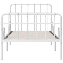 VidaXL - Bed Frame Met Lattenbodem - Wit - Metaal - 90x200 Cm 9 VidaXL - Bed Frame Met Lattenbodem - Wit - Metaal - 90x200 Cm -Bedden Bij Leen Bakker 10280b51fcc34a268890ac7f01156bc7