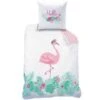 Matt & Rose Flamingo - Kinderdekbedovertrek-140x200cm -Bedden Bij Leen Bakker 1163117920