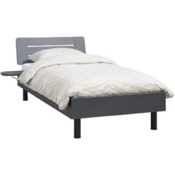 Bed Nova - Grafietkleur - 90x200 Cm -Bedden Bij Leen Bakker 12100953 0330