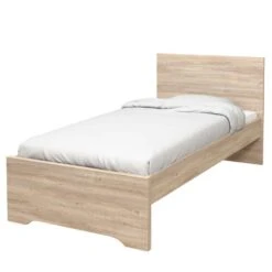 Bed Tempo - Eikenkleur - 90x200 Cm -Bedden Bij Leen Bakker 12103230 1001