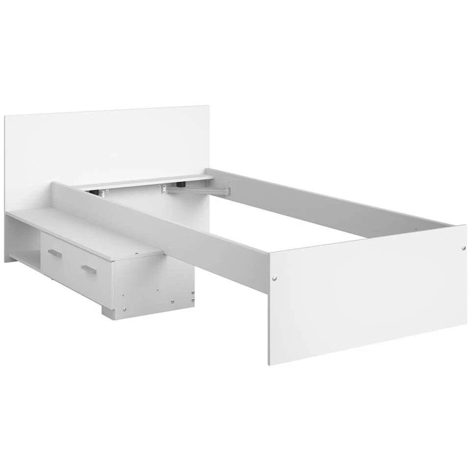 Bed Timo - Wit - 90x200 Cm 5 Bed Timo - Wit - 90x200 Cm - Afbeelding 3