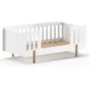 Vipack Peuterbed Smile 70x140cm - Wit/dennenhout 1 Vipack Peuterbed Smile 70x140cm - Wit/dennenhout -Bedden Bij Leen Bakker 12109108