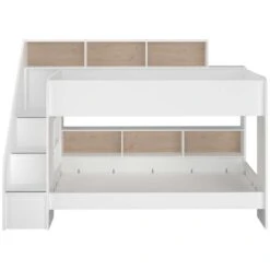 Stapelbed Sam - Wit - 90x200 Cm -Bedden Bij Leen Bakker 12209015 1105