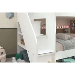 Stapelbed Sam - Wit - 90x200 Cm -Bedden Bij Leen Bakker 12209015 1110