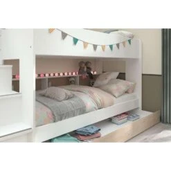 Stapelbed Sam - Wit - 90x200 Cm -Bedden Bij Leen Bakker 12209015 1111