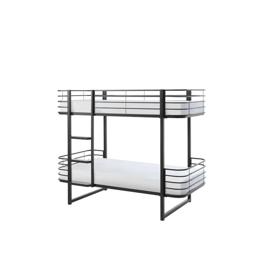 Vipack Stapelbed Oscar Metaal - Zwart - 166x104x205 Cm 3 Vipack Stapelbed Oscar Metaal - Zwart - 166x104x205 Cm