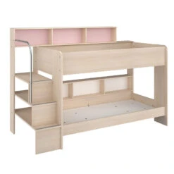 Stapelbed Sam - Eikenkleur - 90x200 Cm -Bedden Bij Leen Bakker 12209100 0301