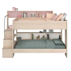 Stapelbed Sam - Eikenkleur - 90x200 Cm