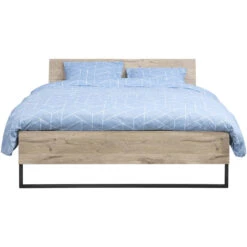 Bed Dex - Eikenkleur - 180x200 Cm