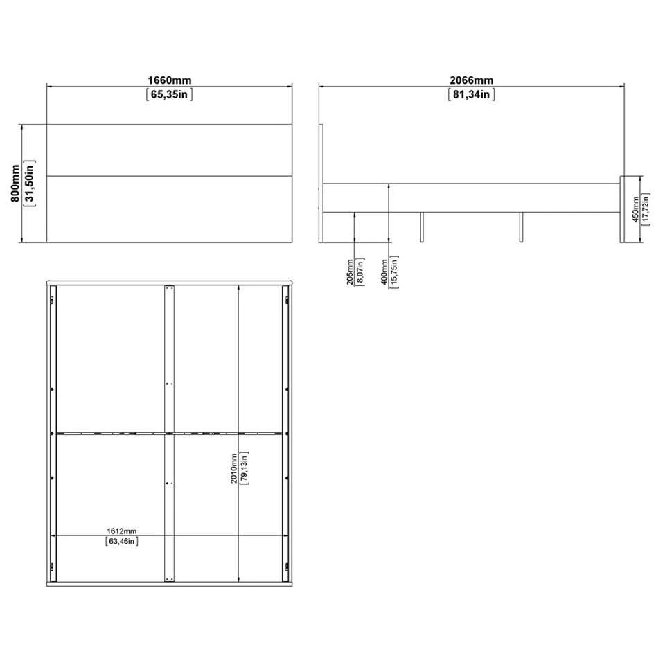 Bed Naia - Hoogglans Wit - 160x200 Cm 10 Bed Naia - Hoogglans Wit - 160x200 Cm - Afbeelding 8