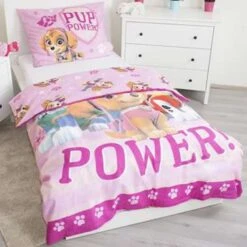 PAW Patrol Pup Power Dekbedovertrek - Eenpersoons - 140x200 Cm - Roze -Bedden Bij Leen Bakker 1284376640 0102