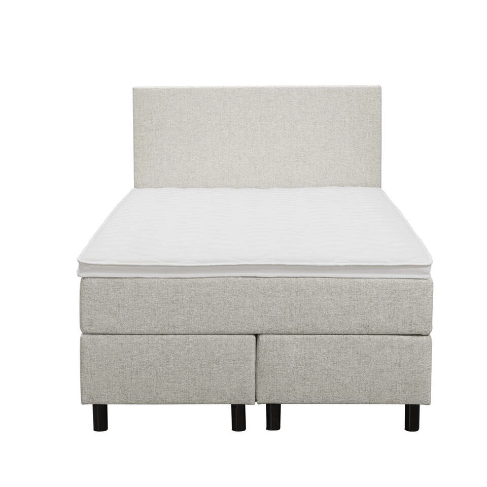 Boxspring Liv Egaal - Ecru - 120x200 Cm - Ronde Poot 5 Boxspring Liv Egaal - Ecru - 120x200 Cm - Ronde Poot - Afbeelding 3