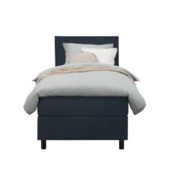 Boxspring Liv Egaal - Blauw - 90x200 Cm - Ronde Poot
