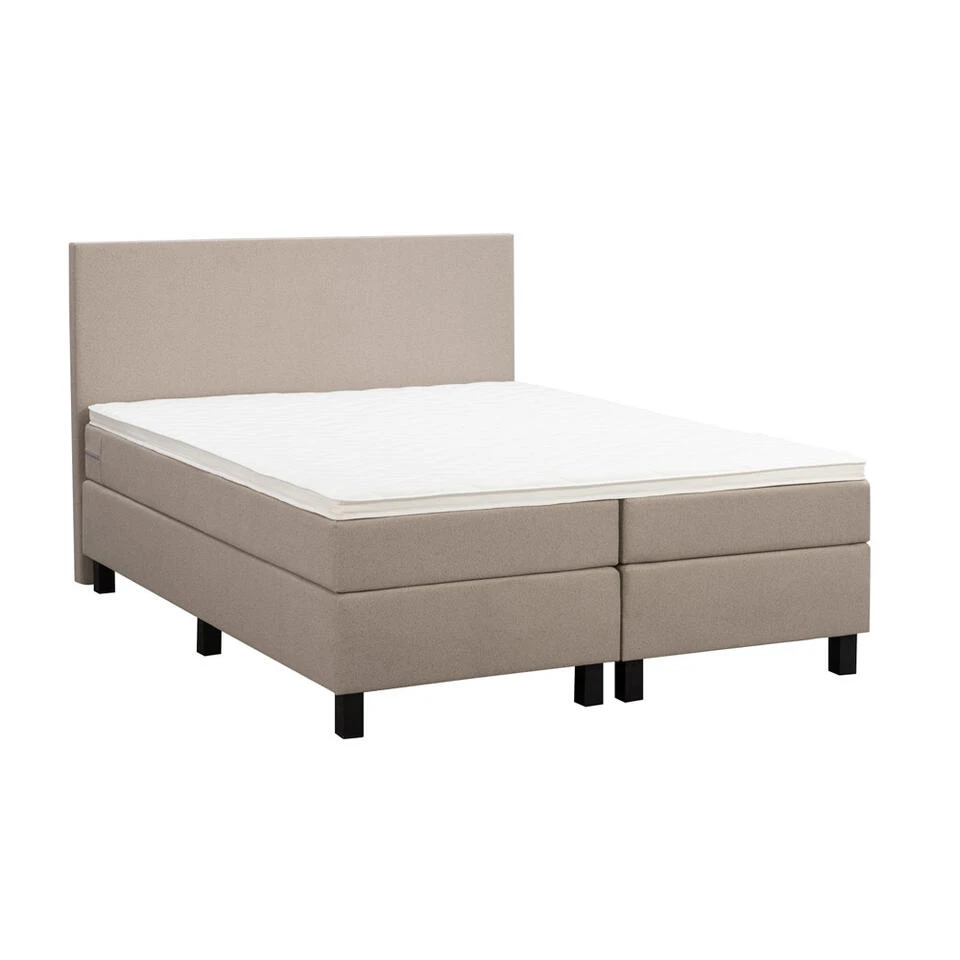 Boxspring Liv Egaal - Beige - 180x200 Cm - Vierkante Poot 5 Boxspring Liv Egaal - Beige - 180x200 Cm - Vierkante Poot - Afbeelding 3