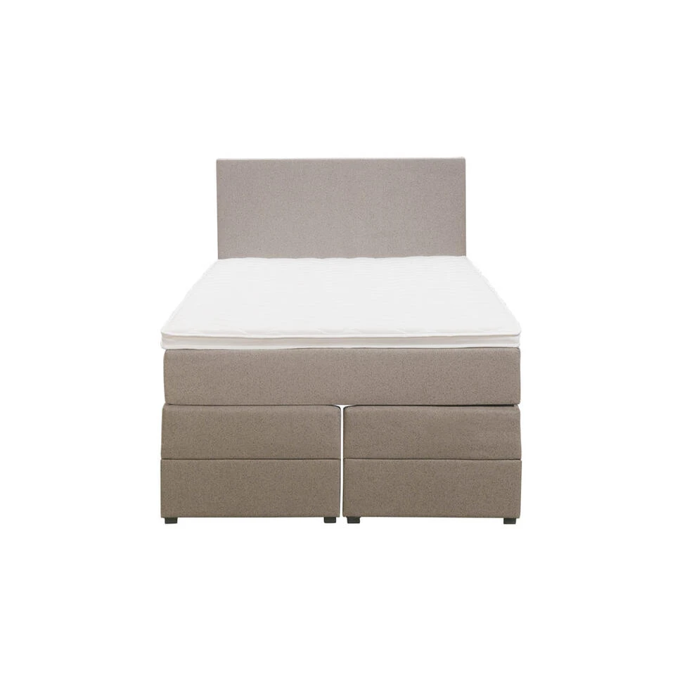Boxspring Met Opbergruimte Liv Egaal - Beige - 120x200 Cm 4 Boxspring Met Opbergruimte Liv Egaal - Beige - 120x200 Cm - Afbeelding 2