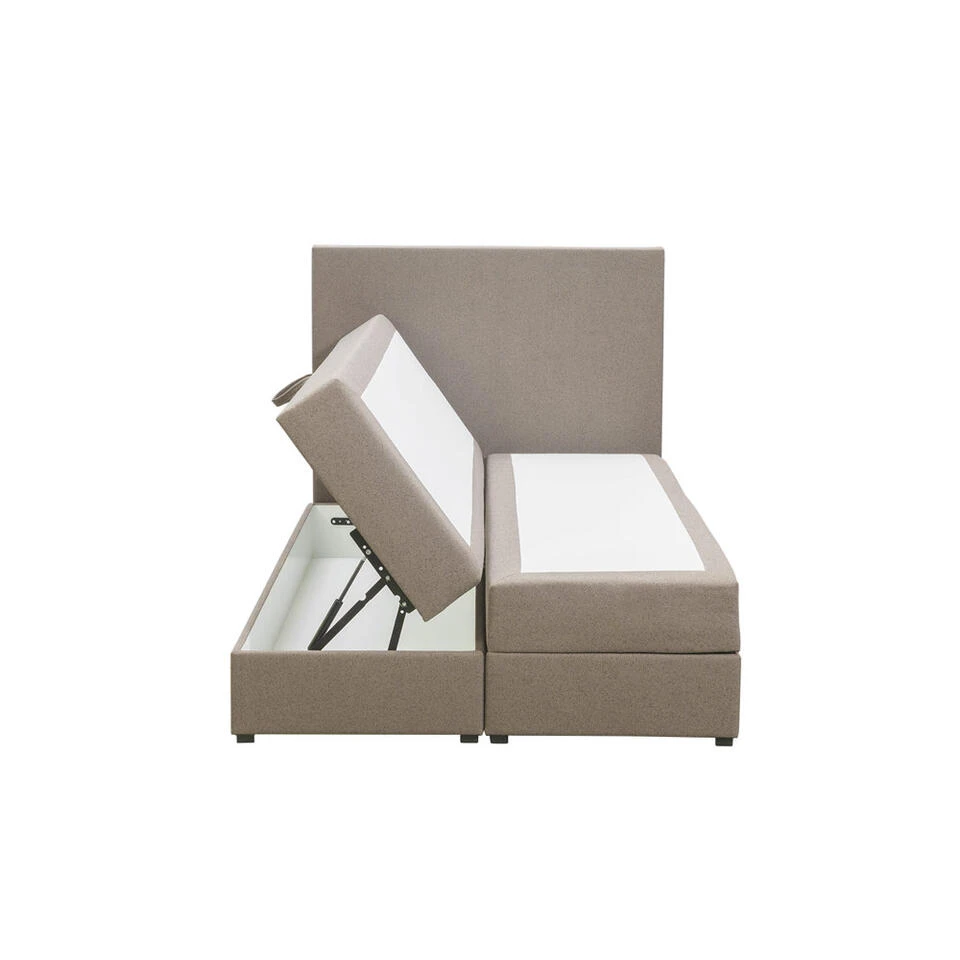 Boxspring Met Opbergruimte Liv Egaal - Beige - 120x200 Cm 5 Boxspring Met Opbergruimte Liv Egaal - Beige - 120x200 Cm - Afbeelding 3