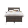 Boxspring Liv Egaal - Donkerbruin - 120x200 Cm - Slanke Poot