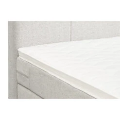 Boxspring Liv Geblokt - Ecru - 160x200 Cm - Slanke Poot -Bedden Bij Leen Bakker 12848897 9001