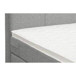 Boxspring Liv Geblokt - Lichtgrijs - 160x200 Cm - Slanke Poot -Bedden Bij Leen Bakker 12848977 9001