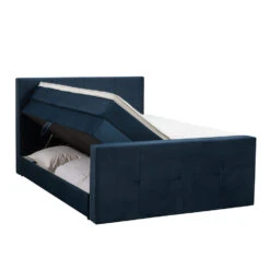 Boxspring Met Opbergruimte En Voetbord Liv Geblokt - Blauw - 160x200cm 19 Boxspring Met Opbergruimte En Voetbord Liv Geblokt - Blauw - 160x200cm -Bedden Bij Leen Bakker 12849079 0330
