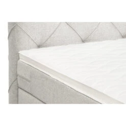 Boxspring Liv Geruit - Ecru - 140x200 Cm - Slanke Poot -Bedden Bij Leen Bakker 12849248 9001