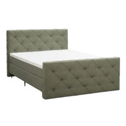 Boxspring Met Voetbord Liv Geruit - Groen - 180x200 Cm - Slanke Poot 9 Boxspring Met Voetbord Liv Geruit - Groen - 180x200 Cm - Slanke Poot -Bedden Bij Leen Bakker 12849312 0300