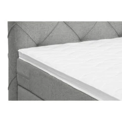 Boxspring Met Opbergruimte Liv Geruit - Lichtgrijs - 90x200 Cm -Bedden Bij Leen Bakker 12849361 9001