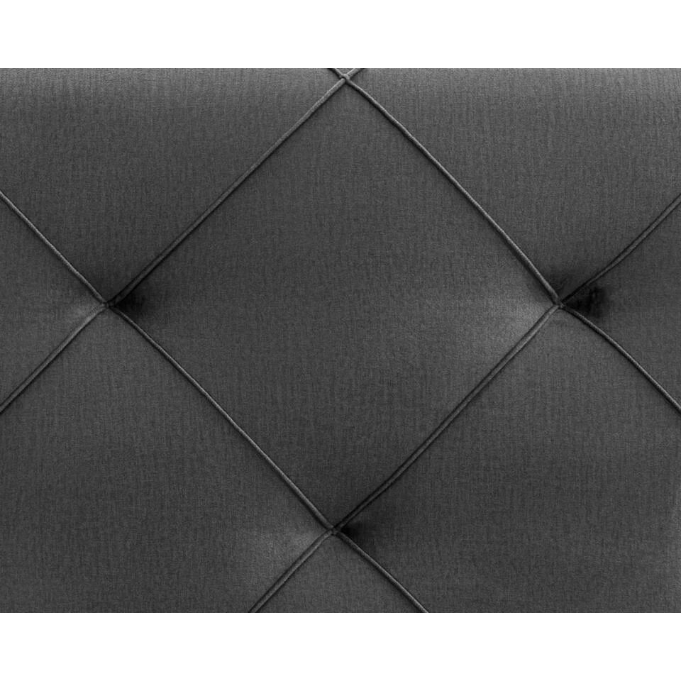 Boxspring Met Voetbord Liv Geruit - Grijs - 120x200 Cm - Ronde Poot 8 Boxspring Met Voetbord Liv Geruit - Grijs - 120x200 Cm - Ronde Poot - Afbeelding 6