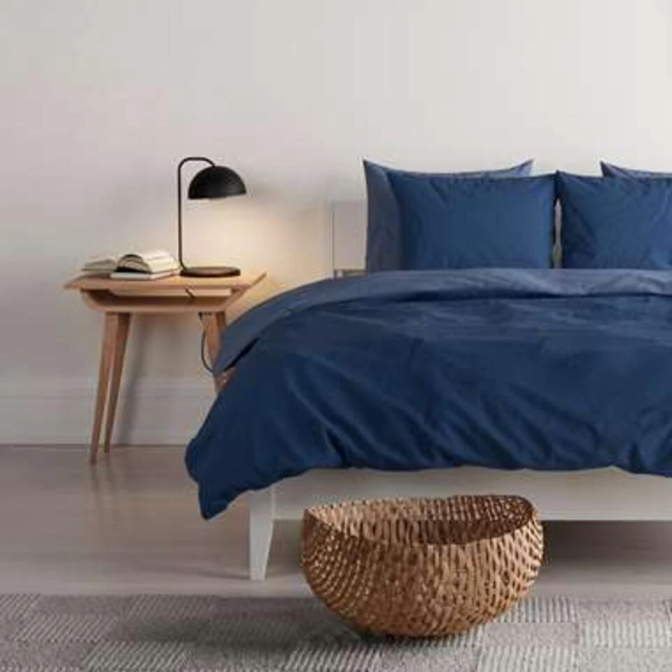 Mistral Home Dekbedovertrek 100% Gewassen Katoen Blauw 260x240 Cm 4 Mistral Home Dekbedovertrek 100% Gewassen Katoen Blauw 260x240 Cm - Afbeelding 2