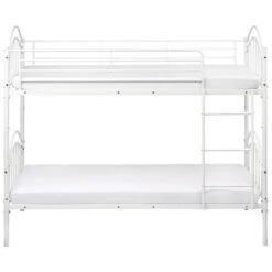 CHARTRES - Stapelbed - Wit - 90 X 200 Cm - Metaal -Bedden Bij Leen Bakker 13ece26e87d649af91483597264d6db2