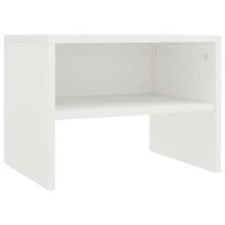 VidaXL Nachtkastje 40x30x30 Cm Bewerkt Hout Wit