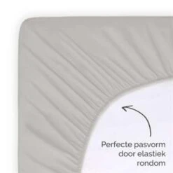 Byrklund - Hoeslaken Katoen - 160x200 Cm - Taupe -Bedden Bij Leen Bakker 1410163436 0103