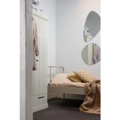 WOOOD Mata 1-Persoonsbed - Metaal - Zand - 90x208x95 -Bedden Bij Leen Bakker 14ac7a42dcbe4e7986f3f92d3f7e105f