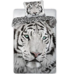 Animal Pictures Tijger - Dekbedovertrek - Eenpersoons - 140 X 200 Cm - Multi