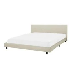 ALBI - Tweepersoonsbed - Beige - 180 X 200 Cm - Polyester