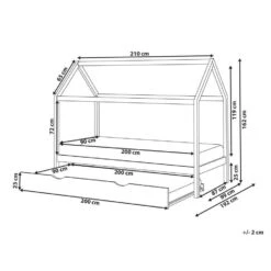 CRILLON - Onderschuifbed - Lichtbruin - 90 X 200 - Hout -Bedden Bij Leen Bakker 19d923ea173d4516a630d95d7020f083 2