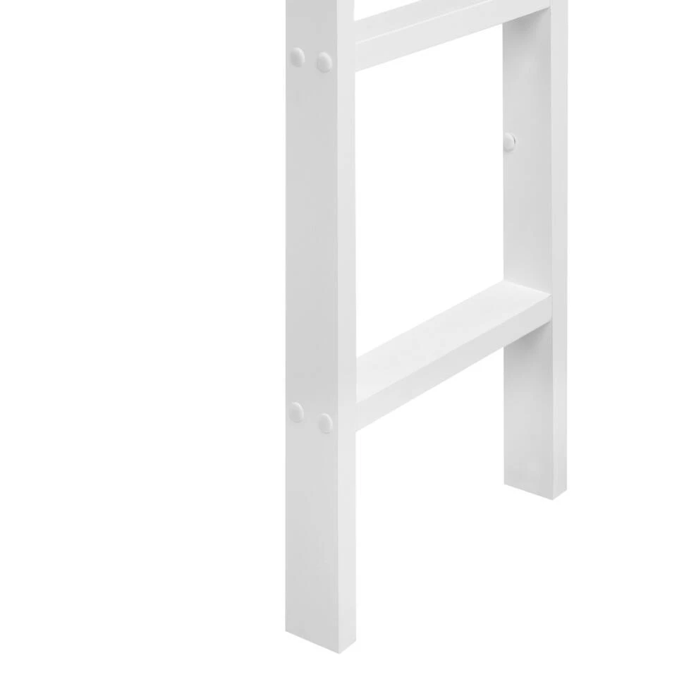 LOURY - Kinderbed - Wit - 90 X 200 Cm - Dennenhout 14 LOURY - Kinderbed - Wit - 90 X 200 Cm - Dennenhout - Afbeelding 12