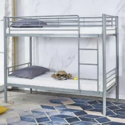 Stapelbed Dixie 90x200cm - Metaal - Mat Grijs 12 Stapelbed Dixie 90x200cm - Metaal - Mat Grijs -Bedden Bij Leen Bakker 1d5b9b57e4dc4d0c99bcd6d936ec137c